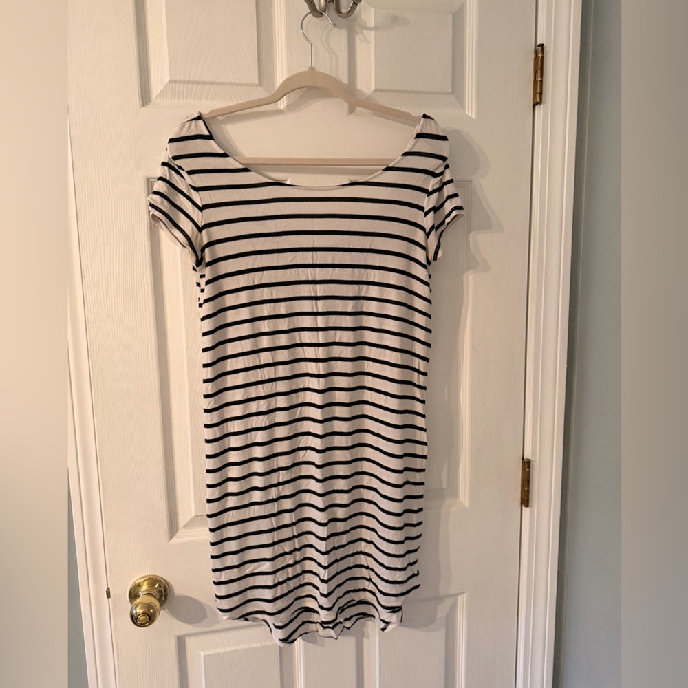 Stripped tshirt dress